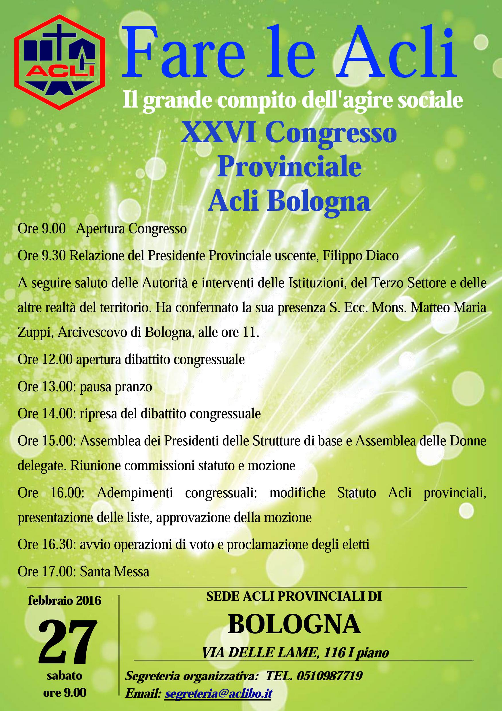 Congresso Acli Bologna 27 febbraio 2016